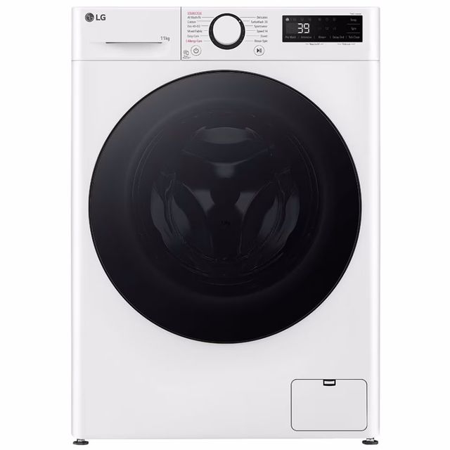 מכונת כביסה פתח חזית - 11 ק"ג LG אל ג'י WF11114WBB
