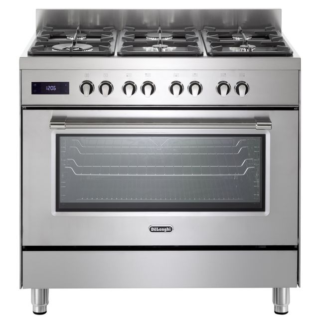 תנור משולב כיריים גז - 6 להבות Delonghi דלונגי PRO966MX-IL נירוסטה