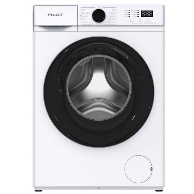 מכונת כביסה פתח חזית 1200 סל"ד - 8 ק"ג PILOT פיילוט PILWM8200W