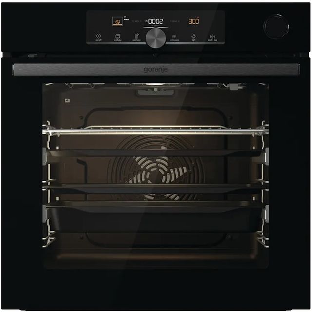 תנור בנוי פירוליטי - 77 ליטר Gorenje גורנייה OPS84BG זכוכית שחורה