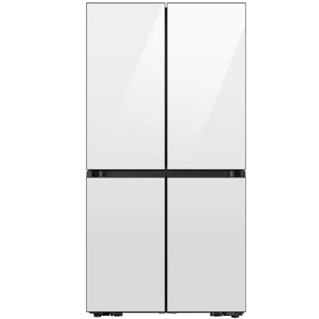 מקרר 4 דלתות - 819 ליטר Samsung סמסונג BeSpoke RF88DB9623WH זכוכית לבנה