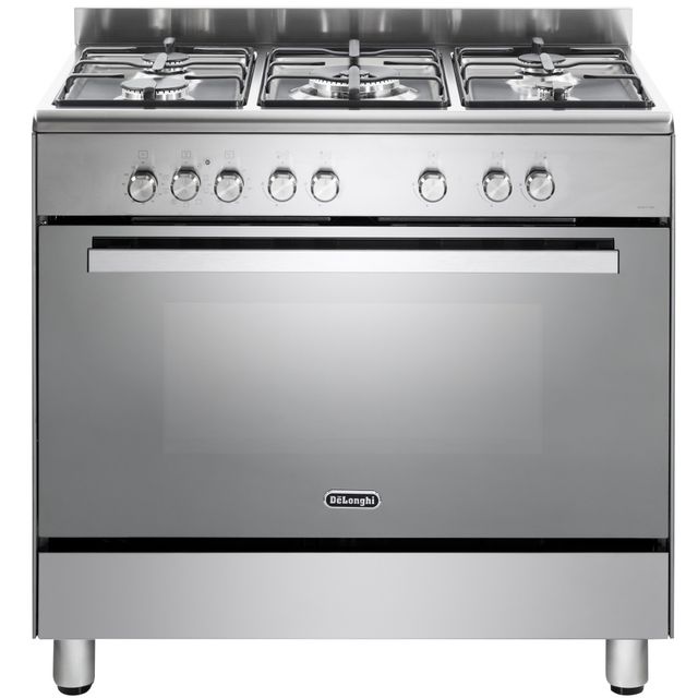 תנור משולב כיריים גז - 5 להבות Delonghi דלונגי DEMX965-IL נירוסטה