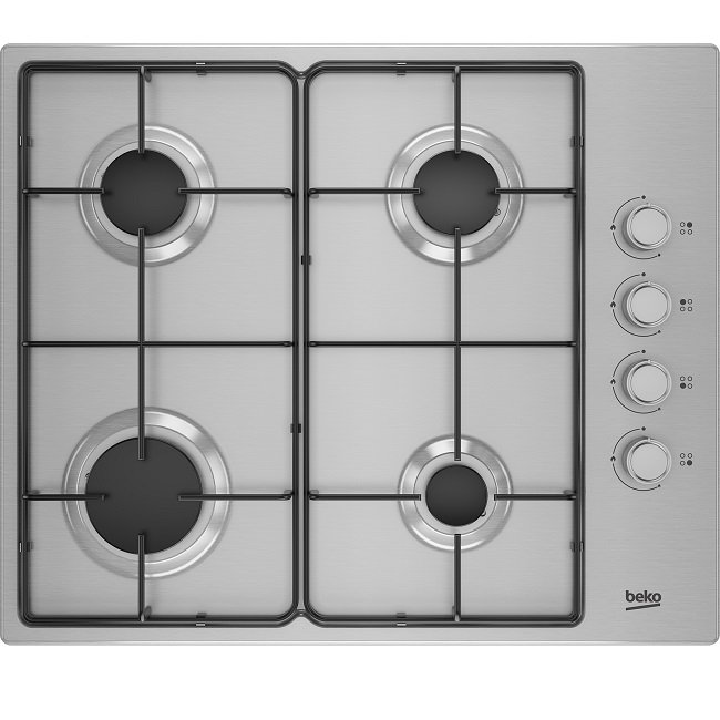 כיריים גז 4 להבות Beko בקו HIGG64124SX