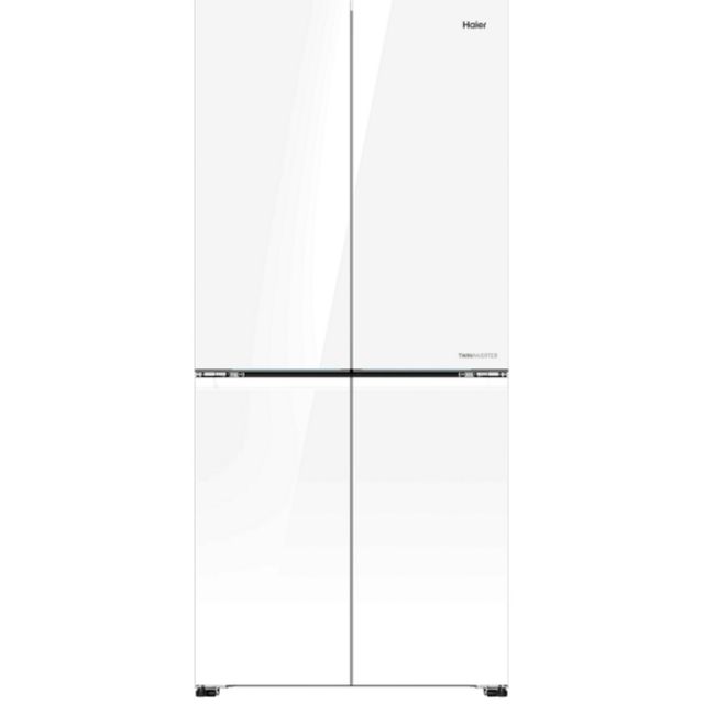 מקרר 4 דלתות קו אפס - 474 ליטר Haier האייר HRF-4850FW זכוכית לבנה