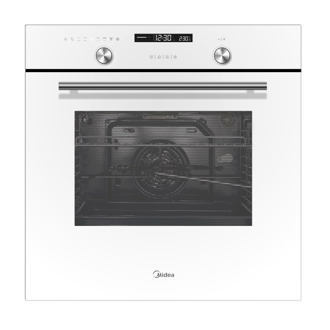 תנור בנוי 70 ליטר כולל מסילה טלסקופית Midea מידאה N5M90E5-W
