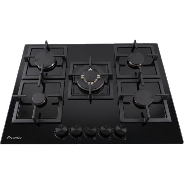 כיריים גז - 5 להבות Premier פרימייר HB705GB - זכוכית שחורה