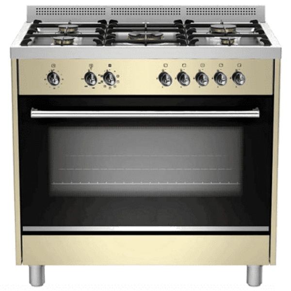 תנור משולב כיריים גז - 5 להבות Sauter סאוטר SOC9070CR קרם