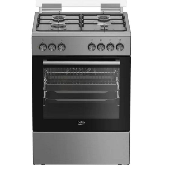 תנור משולב כיריים גז - 4 להבות Beko בקו FSE62123DXDSL